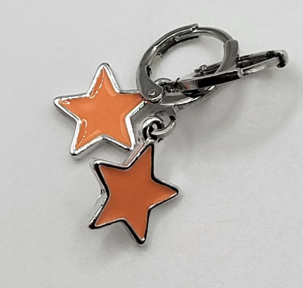 Adorable Y2K Star Enamel Fashion Earrings 1in